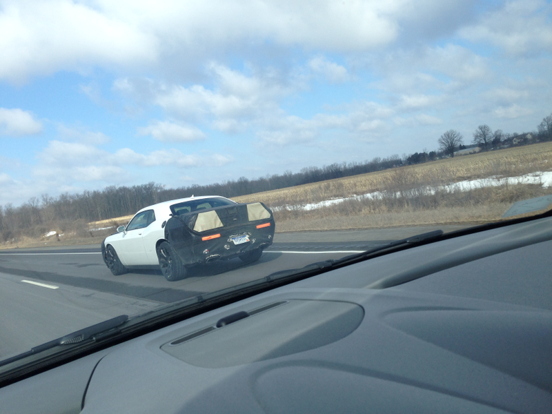 Illustration for article titled 2015 Dodge Challenger Spotted in Camouflage